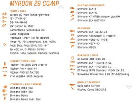 KTM Myroon 29 Comp Mountain Bike 29" elöl teleszkópos Shimano Deore használt ELADÓ