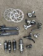 Kerékpár alkatrészek Kerékpár alkatrészek Mountain Bike Components, MTB Drivetrain used For Sale