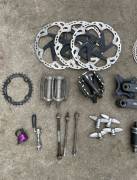 Kerékpár alkatrészek Kerékpár alkatrészek Mountain Bike Components, MTB Drivetrain used For Sale