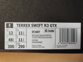 Új Adidas TERREX GTX cipő 46és2/3 Adidas TERREX Swift R3 GTX Cipő / Zokni / Kamásli 46 Gravel XL nem használt férfi/unisex ELADÓ