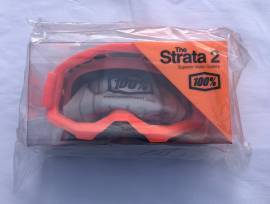 Új 100% Strata 2 narancssárga/fehér, átlátszó lencsés szemüveg, védőszemüveg 100% Strata 2 Eyewear / Sunglasses DH new / not used For Sale