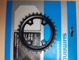 Eladó használt Shimano GRX  46/30 lánctányérok Shimano GRX (FC-RX600-11) 4 furatos aszimmetrikus  Országúti / Gravel / Triatlon Alkatrész, Országúti Hajtásrendszer Shimano GRX használt ELADÓ