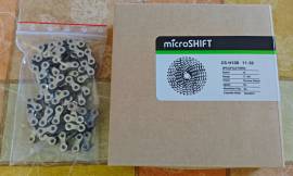 microSHIFT/KMC 10S fogaskoszorú szett XLE CS-H100 / X10 Mountain Bike Alkatrész, MTB Váltó / Váltószett nem használt ELADÓ