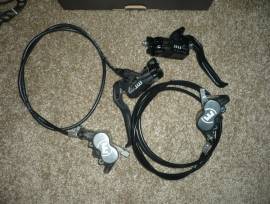 Magura MT7 dupla dugattyús használt fékszett, 203-s tárcsákkal Magura MT7 Mountain Bike Alkatrész, MTB Fék / Fékszett használt ELADÓ