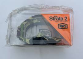 Új 100% Strata 2 camo, átlátszó lencsés DH/FR szemüveg, védőszemüveg 100% Strata 2 Eyewear / Sunglasses DH new / not used For Sale