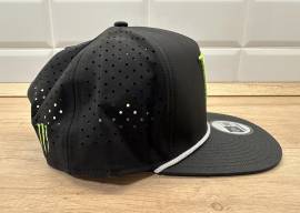 Új Monster Energy fekete/fehér rope hálós sapka, snapback, cap, hat Monster Energy Sisak / Sapka nem használt ELADÓ