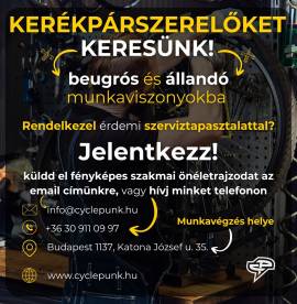 Álláslehetőség kerékpár szerelők számára Budapest belvárosában