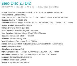 GENESIS Zero Disc Z.i DI2 Országúti Shimano Ultegra Di2 tárcsafék használt ELADÓ