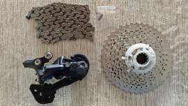 Shimano Deore 10S hátsó váltó szett RD-M5120 / CS-M4100 / CN-HG54 Mountain Bike Alkatrész, MTB Váltó / Váltószett nem használt ELADÓ