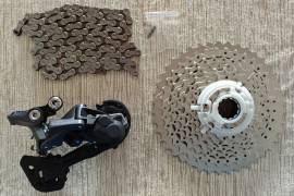 Shimano Deore 10S hátsó váltó szett RD-M5120 / CS-M4100 / CN-HG54 Mountain Bike Components, MTB Derailleurs new / not used For Sale