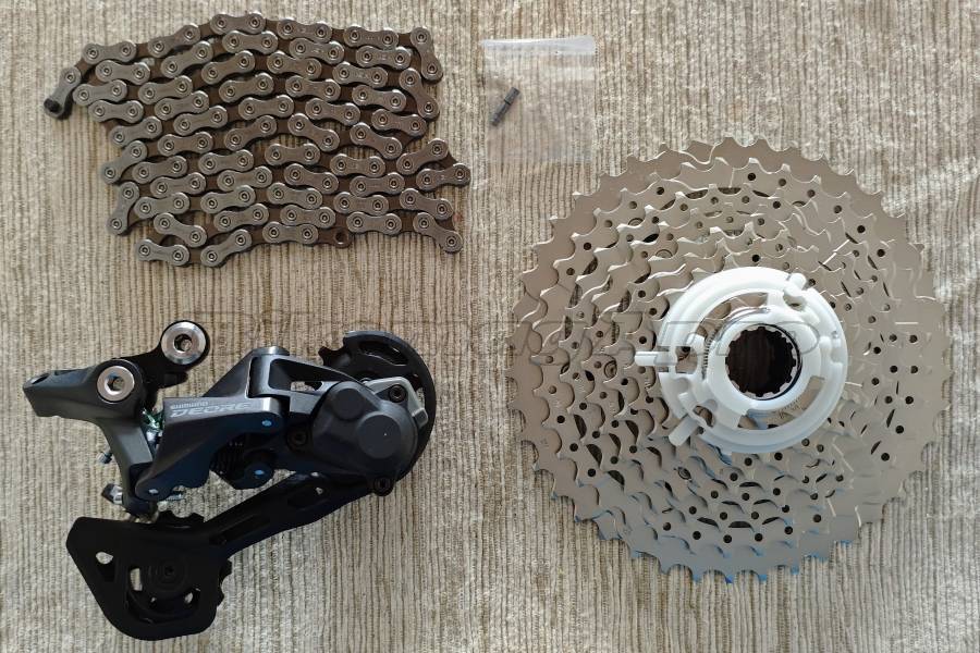 Shimano Deore 10S hátsó váltó szett RD-M5120 / CS-M4100 / CN-HG54 Mountain Bike Components, MTB Derailleurs new / not used For Sale