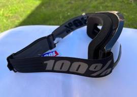 Új 100% Strata 2 fekete/szürke, átlátszó lencsés DH/FR szemüveg, védőszemüveg 100% Strata 2 Eyewear / Sunglasses DH new / not used For Sale