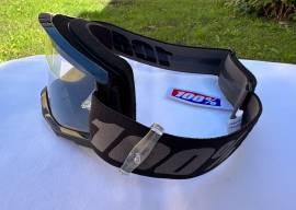 Új 100% Strata 2 fekete/szürke, átlátszó lencsés DH/FR szemüveg, védőszemüveg 100% Strata 2 Eyewear / Sunglasses DH new / not used For Sale