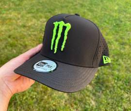 Új Monster Energy fekete hálós baseball sapka, cap, hat Monster Energy Helmets / Headwear new / not used For Sale