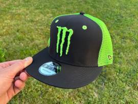 Új Monster Energy fekete/neon zöld hálós sapka, snapback, cap, hat Monster Energy Helmets / Headwear new / not used For Sale