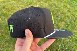 Új Monster Energy fekete/fehér rope hálós sapka, snapback, cap, hat Monster Energy Sisak / Sapka nem használt ELADÓ