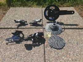 Shimano XT hajtás szett  Shimano  Mountain Bike Components, MTB Drivetrain used For Sale
