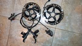 Shimano XTR M9100 fékszett 180/160 +adapter eladó Shimano XTR M9100 Mountain Bike Alkatrész, MTB Fék / Fékszett használt ELADÓ