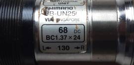 Használt Shimano négyszögtengelyes monoblokk eladó Shimano BB-UN25 Mountain Bike Alkatrész, MTB Hajtásrendszer használt ELADÓ