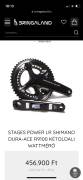 Shimano Dura Ace 9100 stages LR wattmérő 9100 stages LR  Országúti / Gravel / Triatlon Alkatrész, Országúti Hajtásrendszer shimano outi használt ELADÓ