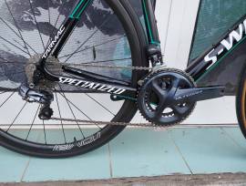 SPECIALIZED S-works Carbon UltegraDI2 Tarmac Bora Hansgrohe 56 Országúti Shimano Ultegra Di2 patkófék használt ELADÓ