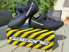 Szinte új Gaerne Wide, fekete, kerékpáros cipő, 44, SPD eladó Trail wide Shoes / Socks / Shoe-Covers 44 MTB, Gravel used male/unisex For Sale