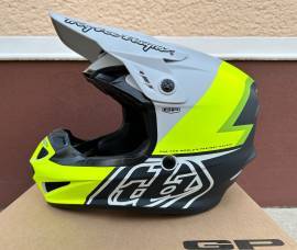 Új Troy Lee Designs GP Volt matt szürke/sárga sisak, bukósisak (S/M) Troy Lee Designs GP Helmets / Headwear MTB M new / not used For Sale