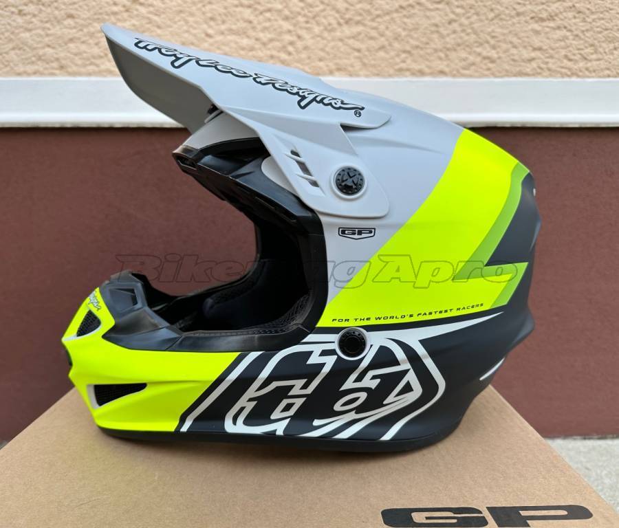 Új Troy Lee Designs GP Volt matt szürke/sárga sisak, bukósisak (S/M) Troy Lee Designs GP Helmets / Headwear MTB M new / not used For Sale