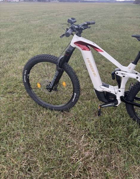 HAIBIKE HYBE CF9 Electric Mountain Bike 29" front 27.5" back (Mullet) dual suspension Bosch Shimano SLX new / not used For Sale