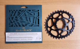 AbsoluteBlack Sram DirectMount ovál lánctányér (34T) AbsoluteBlack Sram Mountain Bike Components, MTB Drivetrain used For Sale