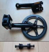 Újszerű alu kerékpár hajtómű szett.  . Mountain Bike Components, MTB Drivetrain used For Sale