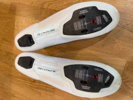 Shimano S-PHYRE RC902 Fehér országúti cipő 48-as méretben S-PHYRE RC902 Shoes / Socks / Shoe-Covers 48 Road used male/unisex For Sale