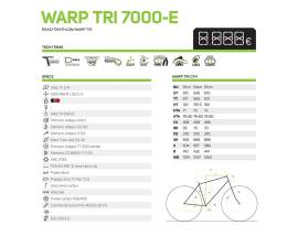 MERIDA Merida Warp Tri 7000E időfutam / triatlon kerékpár Országúti, Triatlon Shimano Ultegra Di2 patkófék használt ELADÓ