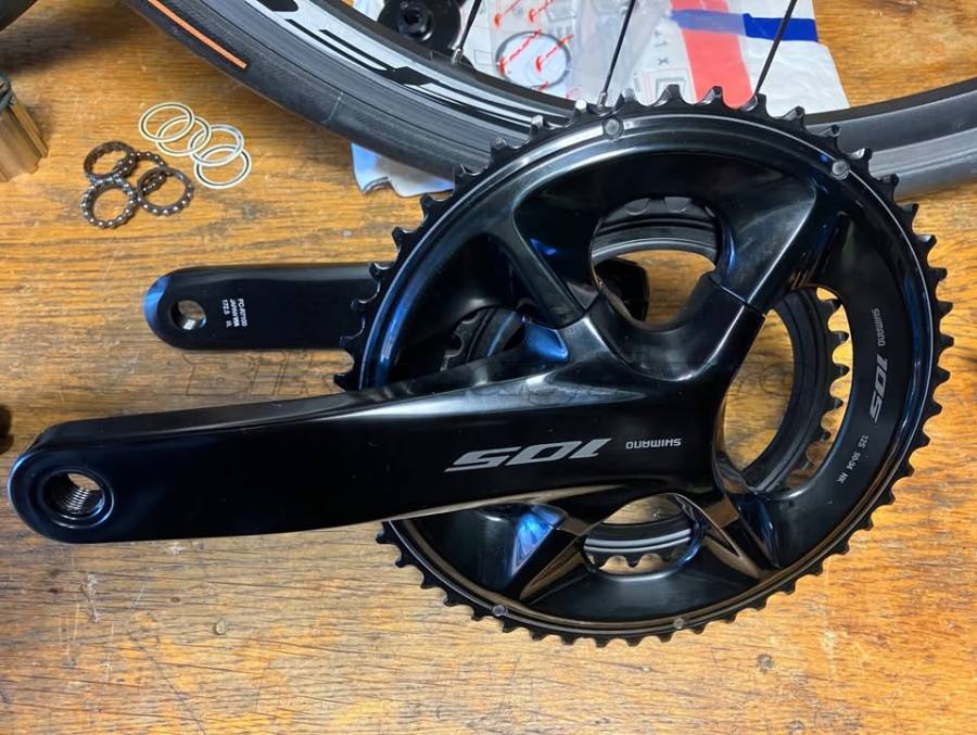 Shimano 105 12s hajtómű (50/34) 172.5 mm FC-R7100 Road Bike & Gravel Bike & Triathlon Bike Component, Road Bike Drivetrain Shimano 105 Di2 shimano outi used For Sale