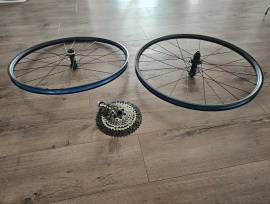 Shimano kerékszett + 12s lánckeréksor Shimano 622X24C Mountain Bike Components, MTB Wheels & Tyres 29" used For Sale