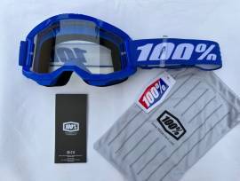 Új 100% Strata 2 kék, átlátszó lencsés szemüveg, védőszemüveg 100% Strata 2 Eyewear / Sunglasses DH new / not used For Sale