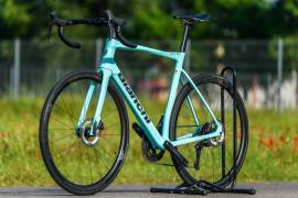 BIANCHI Specialissima Ultegra Di2 (57) Országúti Shimano Ultegra Di2 tárcsafék használt ELADÓ
