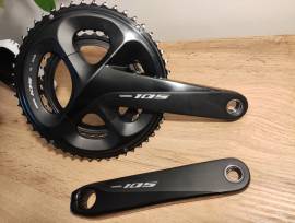 Szép állapotú Shimano 105 hajtómű 2×11 FC-R7000 Országúti / Gravel / Triatlon Alkatrész, Országúti Hajtásrendszer használt ELADÓ
