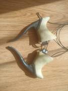 Shimano 600 tricolor BL-6401 fékkarok Shimano 600 tricolor BL-6401 Országúti / Gravel / Triatlon Alkatrész, Országúti Fék / Fékváltókar mechanikus használt ELADÓ