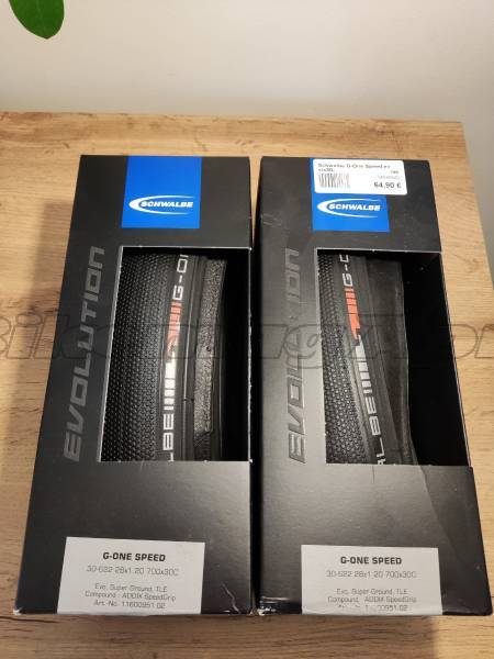 Új Schwalbe G One speed 30-622 Schwalbe G One speed Road Bike & Gravel Bike & Triathlon Bike Component, Road Bike Wheels / Tyres new / not used For Sale