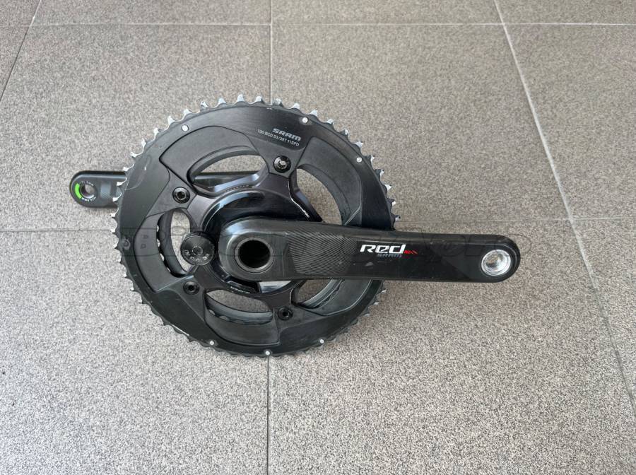 Sram Red Quarq DZero wattmérős hajtómű GXP 172.5mm 130 BCD 53/39 Sram Red Quarq DZero Országúti / Gravel / Triatlon Alkatrész, Országúti Hajtásrendszer SRAM Red használt ELADÓ