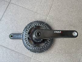 Sram Red Quarq DZero wattmérős hajtómű GXP 172.5mm 130 BCD 53/39 Sram Red Quarq DZero Országúti / Gravel / Triatlon Alkatrész, Országúti Hajtásrendszer SRAM Red használt ELADÓ