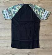 CRY brand fekete/camo slim fit póló, t-shirt (S) - Harry Main BMX