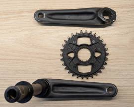 Shimano Deore M6120 / FC-M6120-1 hajtómű 30T Shimano Deore M6120 / FC-M6120-1 Mountain Bike Alkatrész, MTB Hajtásrendszer használt ELADÓ