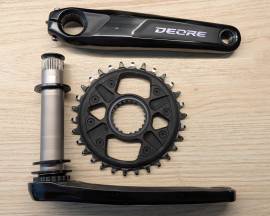Shimano Deore M6120 / FC-M6120-1 hajtómű 30T Shimano Deore M6120 / FC-M6120-1 Mountain Bike Components, MTB Drivetrain used For Sale