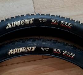 2 db Maxxis Ardent 26×2.25 EXO TR MTB külső gumi  26×2.25 EXO TR MTB Mountain Bike Alkatrész, MTB Kerék / Felni / Gumi 26" belsős használt ELADÓ