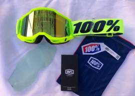 Új 100% Accuri 2 fluo sárga, arany tükrös lencsés szemüveg, védőszemüveg 100% Accuri 2 Eyewear / Sunglasses DH new / not used For Sale