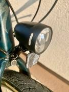  Agydinamós LED első lámpa 90 LUX fényerővel, kapcsolós, állófényes Velotech 90 Lux Bike Lights used For Sale