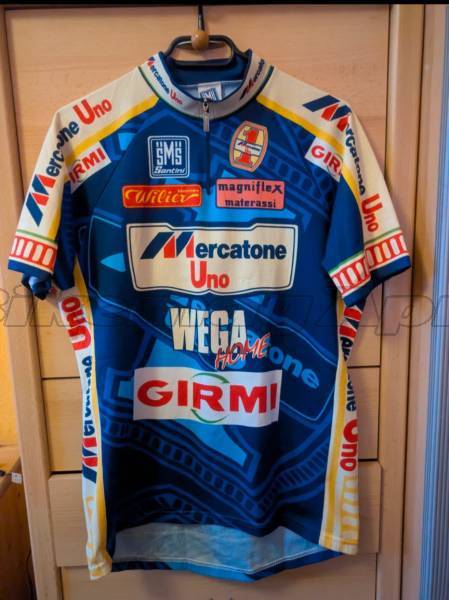 Santini Mercatone Uno-Marco Pantani vintage kerékpáros mez!