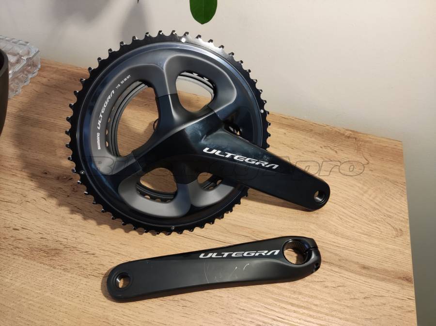 Újszerű Shimano Ultegra 8000 hajtómű 2×11 FC-R8000 Országúti / Gravel / Triatlon Alkatrész, Országúti Hajtásrendszer nem használt ELADÓ